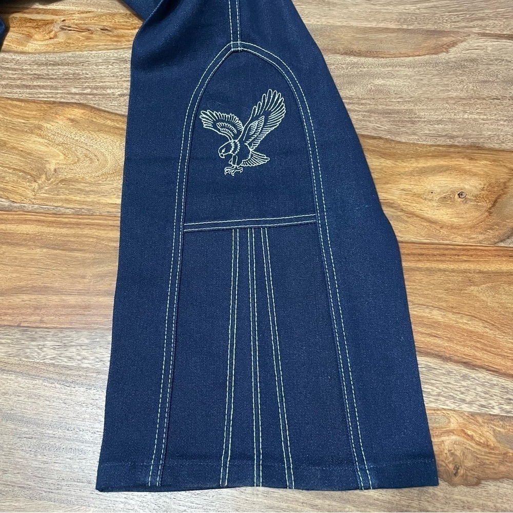 Sheplers Dark Blue Rodeo Jeans‎ sz 38 High Rise Mini Bootcut American Eagle - Picture 4 of 12